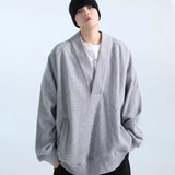 3 Colors  Sweatshirts Men Baggy Pure Chic Classic Autumn Fashion High Street Harajuku Handsome Hip Hop Males Clothes Ins Casual
