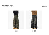 Ripped Camo Jeans Men 2025 New Loose Straight Leg Denim Pants Outdoor Hiking Trousers Casual Comfort Street Style Fashion