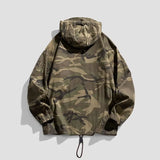 American Camouflage Hoody Mountaineering Suit Work Jacket Men's Hooded Jacket Spring Autumn Hip-hop Handsome Jacket