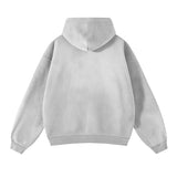 Men's Zip Up Hoodies Tie Dye Washed Double Oversize Cardigan Sweatshirt Loose Plus Plush Gradient Man Hooded Pullovers Winter