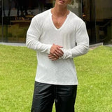 Men Sexy Shaping Sports Casual Long-Sleeve Tops New Genderless Fashion Training Fitness Simple Versatile Slim Tshirt Unisex
