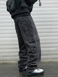 Y2k New Baggy Jeans Male Hip Hop Harajuku Trousers Wide Leg Denim Pants Men's Jeans Streetwear Korean Oversize Cargo Pants