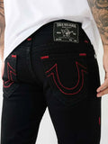Trend Buddha Baggy Pants Hip Hop Streetwear Black Jeans Fashion Embroidered Y2k Gothic Straight Leg Wide Leg Jean Men Clothing