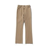 Men's Four Seasons New Mid-Waist Micro-Flared Casual Pants Fashion trend Leisure Mens Flared Leg Trousers Korean Pants Men