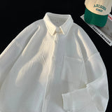 Autumn Japanese Style Oversized Harajuku Shirt Men Casual Loose Blouse Plus Size 5XL-M All Match Fashion Streetwear Male Clothes