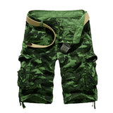 US Size New Camouflage Loose Cargo Shorts Men Cool Summer Military Camo Short Pants Homme Cargo Shorts (Without Belt)