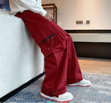Pants Men Retro Japanese European Stylish Hip Hop Cargo Trousers Pantalones Fashion High Street Casual Baggy Students Unisex Ins