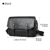 Waterproof Men's Messenger Bag Leather Multi-functional Crossbody bag, Casual Large Capacity High Quality for Men