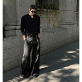 Mens Slim Fit Long Sleeve V-Neck T-Shirt Solid Color Spring  Casual Basic Top  Plain Tee Shirt Breathable Comfort Stretch Soft