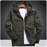 Mens Hooded Jacket Coats Male Baseball Pilot Bomber Jacket Hip Hop Streetwear Coat Fall Windbreaker Tactics Military Jacket Men
