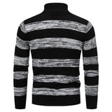 High Quality Men's New Autumn and Winter Casual Warm Neck Sweater Knit Pullover Warm Tops