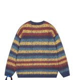 American street personality gradient letter round neck sweater for men and women in autumn and winter lazy style couple knitted