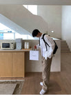 Korean Style High-end Straight-leg Casual Pants Men's Spring Summer Loose Trousers American 2025 New Trendy Wide-leg Pants Chic