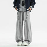 Black Casual Pants Men Oversized Wide Leg Pants Men Grey Sweatpants Streetwear Loose Joggers Sports Pants Mens Trousers M-2XL