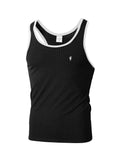 Men's Quick-drying Elastic Fitness Wear Gym Running Slim Vertical Stripes Sleeveless Fashion Summer New
