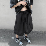 Men Shorts Casual High Street Baggy Teens Retro Design Dynamic Fashion Japanese Cool All-match Harajuku Trousers Popular Korean