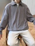 Sweatshirts Men Autumn New Arrival American Style Vintage Loose Casual Design Solid Outwear All-match Ropa Para Hombre Harajuku