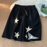 Hip Hop Shorts Summer Loose Shorts Men Five-pointed Star Print Harajuku Sweatshorts Streetwear Man Fashion Short Pants
