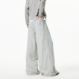 Summer Loose Wide Leg Striped Trousers Unisex High Street Fashion Trendy Casual Wear Oversize Streetwear Long Pants Lightweight