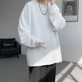 High Quality Texture Long Sleeve T shirt For Men Spring Autumn Casual Mens T-shirts Male Tops Classic Clothes Men's T-Shirts