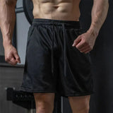 Fitness Shorts Quick-drying Mesh Sports Shorts Men's Summer Running Training Loose Casual Big Size Knee Length Pants