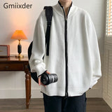 Zipper Cardigan Sweater Men's Light Mature Style Winter Thickened Knitted Jacket Japanese Loose Handsome Sweater Jacket Preppy