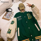 Jackets Men Fashion Patchwork Striped Teens Couples Baseball All-match Coats Harajuku High Street Designed Loose Outwear Ins