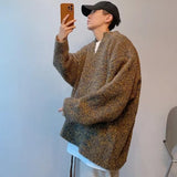 Baggy Pullovers Men Vintage Casual Knitwear All-match High Street Slouchy American Style Autumn Winter Sweaters Personality Chic