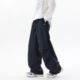 Spring Men Pants Casual Loose Wide Leg Trousers fashion Comfort Fit Floor Sweeping Long Drop Pants Relaxed Streetwear