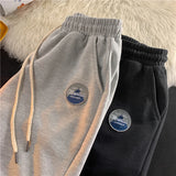 American Retro Basketball Shorts Men's Trendy Summer Thin Japanese Sports Centre Pants Loose Large Size Casual Mid-size Pants