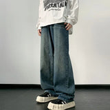 Jeans men Wide Leg Jeans Male Loose Straight Denim Pants Autumn Harajuku Vintage Blue Jean Trouser Streetwear Clothes