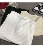 Fashionable High-end V-neck Short-sleeved T-shirt Men's Korean Style Summer Fashion Handsome Clothes Loose Versatile Top Chic