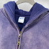 Men's Zip Up Hoodies Tie Dye Washed Double Oversize Cardigan Sweatshirt Loose Plus Plush Gradient Man Hooded Pullovers Winter
