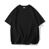 Mens Baggy T shirts Summer Men Solid Color Casual Short Sleeve Tshirts Man Basic T-shirt Male Tops Tees Couple