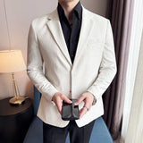 Men Suit Linen Blazers Jackets Men Business Casual Suit Designer Coats New Spring Summer Formal Wear Slim Fit Blazers
