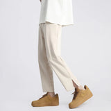 Summer Thin Suit Pants Men Slim Fit Fashion Social Mens Dress Pants Korean Casual Straight Pants Mens Office Formal Trousers