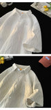 Japanese Cityboy Shirt High-end Polo Short-sleeved Shirt Men's Summer American Retro Lapel Tee Trend Loose Large Size Casual Top
