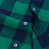 New Men Flannel Plaid Shirt 100% Cotton Spring Autumn Casual Long Sleeve Shirts Soft Comfort Slim Fit Button Down Shirt