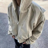 Retro Detroit Workwear Women's Autumn Winter Brand High Street Neutral Style Loose Casual Baseball Jackets for Men Clothing
