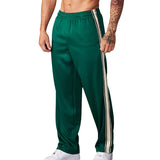 Spring And Autumn New Men's Sports Pants American Style Striped Loose Straight Leg Casual Running Training Wear Men's Pants
