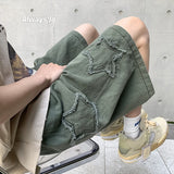 Summer Shorts Men Loose spodenki meskie Vintage Denim Basic SimpleHot Sale High Waist Leisure Ulzzang Streetwear Short