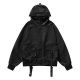 Outdoor Jackets Men Hooded Moto Japanese Style Handsome Pockets All-match Fitness High Street Leisure Autumn Safari Boyfriend