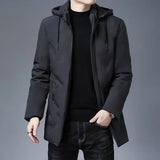 Fashion Long Thicken Outwear Parkas Men's Warm Clothing Top Quality New Brand Hooded Casual Jackets Winter Windbreaker Coats