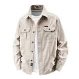 New Long Sleeved Shirt Men Handsome Spring Autumn Style Trendy Shirts Brand Loose Cotton Workwear Top Autumn Casual Lapel Shirt