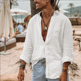 Men's Shirt Long Sleeve Regular Fit Men Casual Oversized Loose Single Breasted Shirt Leisure Spring Summer Male Blouse Shirt