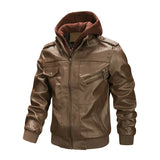 Slim Fit Lapel PU Jackets Autumn Anti-wind Leather Coat Male Motorcycle Leather Jackets Man Casual Fashion Motorcycle Coat