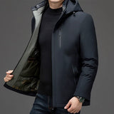 High-end Parkas Business Winter New Male Men's Graphene Coat Thick Keep Warm Parkas Men Cold Resistant Casual Jacket