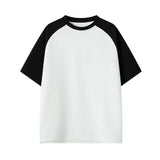 Summer Short Sleeved T-shirt Men Fashion White Casual T Shirt Men Streetwear Korean Pleated T Shirt Mens Top Large Size 4XL