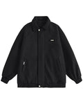 New Vintage Lapel Suede Bomber Jackets For Men Spring Casual Loose Zipper Cargo Jacket Hip Hop Fashion Y2K Cardigan Coats