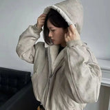 American style trendy personalized thick men and women retro hooded sweatshirt for couples loose casual for autumn and winter